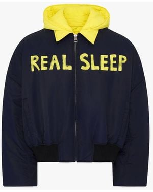 JW Anderson Real Sleep Bomber Jacket - Blue