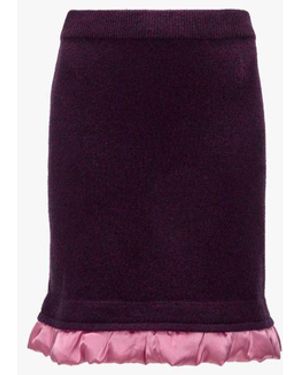 JW Anderson Mini Skirt With Satin Details - Purple