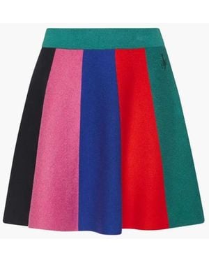 JW Anderson Panelled Scarf-knit Skirt - Red