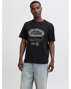 Jack & Jones Relaxed Fit T-Shirt - Black