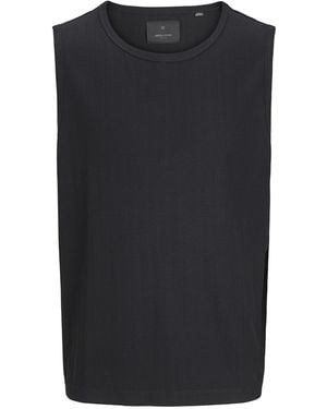 Jack & Jones Relaxed Fit Crew Neck Tank Top - Black