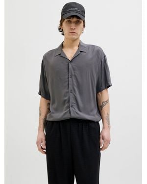 Jack & Jones Short Sleeve Resort Shirt - Grey