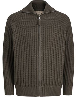 Jack & Jones Regular Fit Knit Cardigan - Green