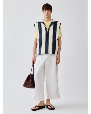 Jacquemus The Marinière Hooded Gilet - White
