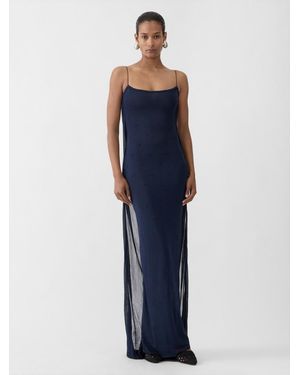 Jacquemus The Plumetis Knit Dress - Blue