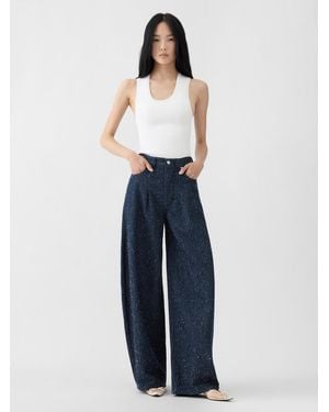 Jacquemus The Ovalo De-Nîmes Denim Pants - Blue