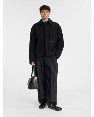 Jacquemus The Cropped Coat - Black
