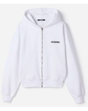 Jacquemus The Ibiza Address Zipped Hoodie - White