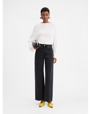 Jacquemus The Wide De-Nîmes Denim Pants - White
