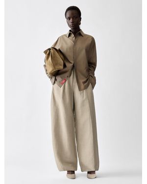 Jacquemus The Ovalo Fluid Pants - Natural