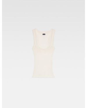 Jacquemus The Gros Grain Tank Top - White