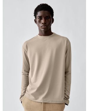 Jacquemus The Rond Carré Long-Sleeve T-Shirt - Natural