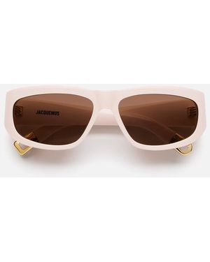 Jacquemus The Pilota Sunglasses - Natural