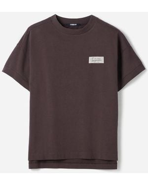 Jacquemus T-Shirt A Maniche Corte Corso - Multicolore