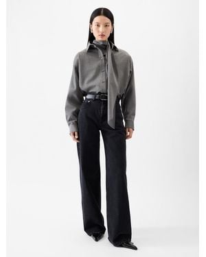 Jacquemus The Wide De-Nîmes Denim Trousers - Grey
