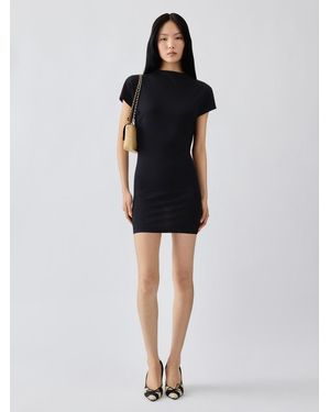 Jacquemus The Mistral Short-Sleeve Dress - Black