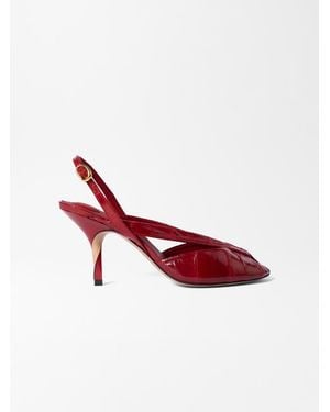 Jacquemus Die Poisson Slingbacks - Red