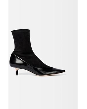 Jacquemus The Tourni Pumped Ankle Boots - Black
