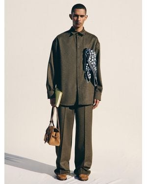 Jacquemus The Flanelle Shirt - Natural