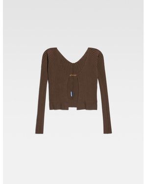 Jacquemus La Maille Pralu Longue - Marrone