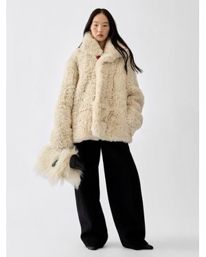 Jacquemus The Mouton Peacoat - Natural