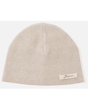 Jacquemus The Chevron Beanie - White