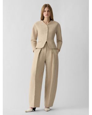 Jacquemus The Mini Ovalo Jacket - Natural