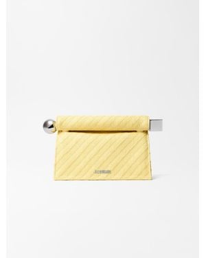 Jacquemus The Rond Carré Clutch - Yellow