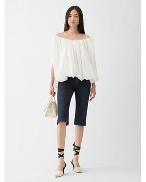 Jacquemus The De-Nîmes Denim Capri Pants - White