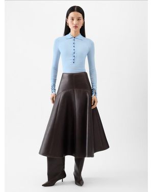 Jacquemus The Merino Long-Sleeve Polo Shirt - Blue