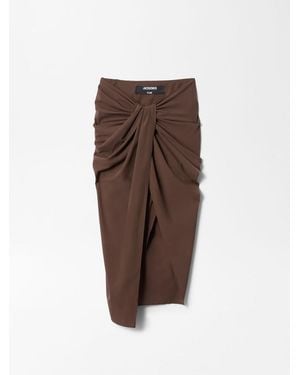 Jacquemus The Paréo Skirt - Brown