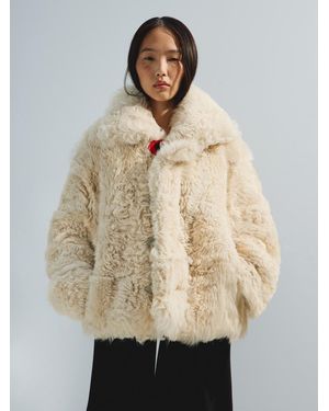 Jacquemus The Mouton Peacoat - Natural