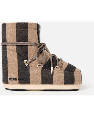 Jacquemus The Striped Moon Boot - White