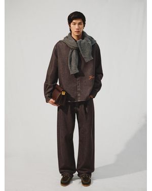 Jacquemus The De-Nîmes Simon Denim Shirt - Brown