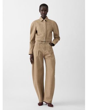 Jacquemus The Ovalo Cargo Jacket - Natural