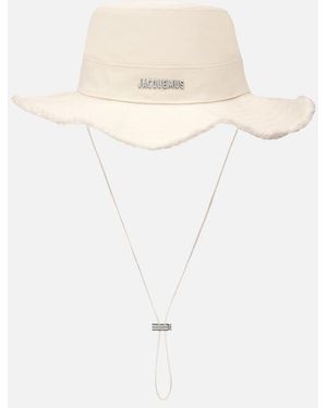 Jacquemus Hat With Vintage Effect - White
