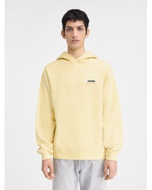 Jacquemus La Felpa Con Cappuccio Gros Grain - Giallo