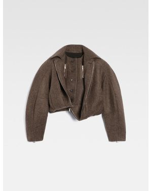 Jacquemus Le Manteau Feltro - Brown