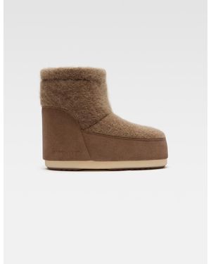 Jacquemus The Mohair Moon Boot - Natural