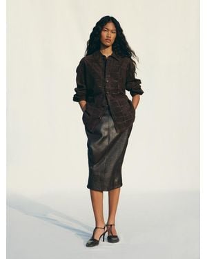 Jacquemus The Cubisto Leather Skirt - Multicolour