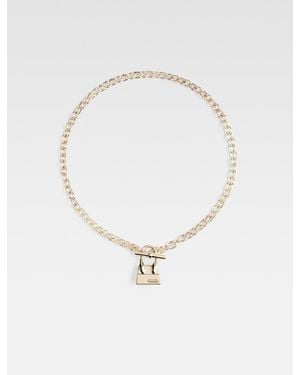 Jacquemus The Chiquito Toggle Charm Necklace - White