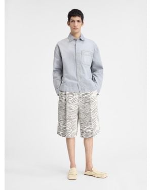 Jacquemus The De-Nîmes Denim Shirt - Gray