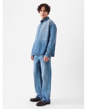 Jacquemus The Simon De-Nîmes Denim Shirt - Blue