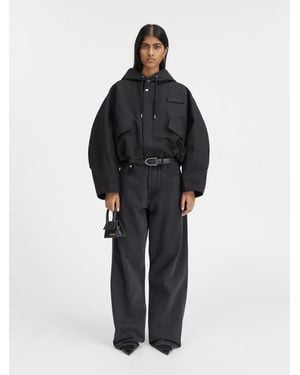 Jacquemus La Parka Courte Caraco, 100% Polyamide - Black