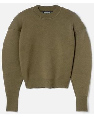 Jacquemus The Piqué Sweater - Green