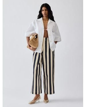 Jacquemus The Parasol De-Nîmes Denim Trousers - White