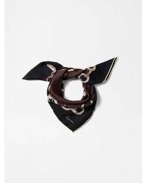 Jacquemus The Pampille Silk Scarf - Black