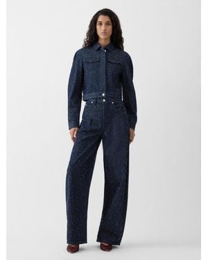 Jacquemus The Ovalo De-Nîmes Denim Jacket - Blue