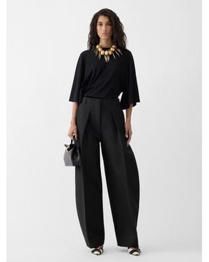 Jacquemus The Ovalo Cotton Trousers - Black