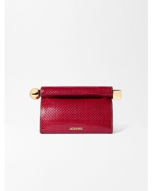 Jacquemus Die Rond Carré Clutch - Red